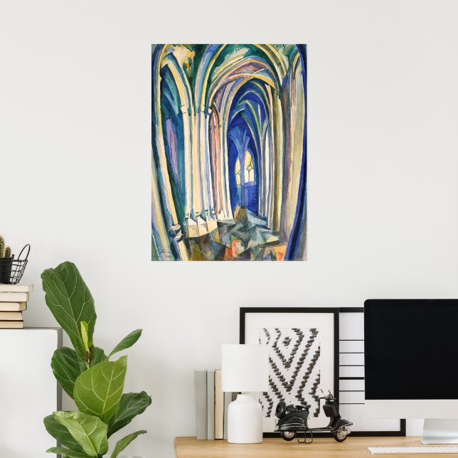 Poster Saint-Séverin | Robert Delaunay | (Escritório em casa)