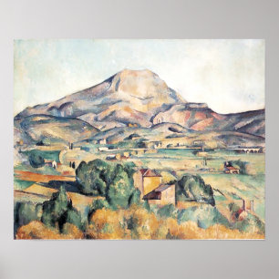 Poster Saint-Victoire Barnes Mountain Paul Cezanne