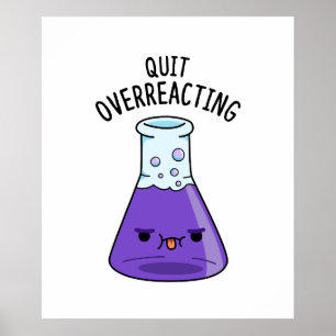 Poster Sair do trocadilho de Química Cuta de Reação Ex