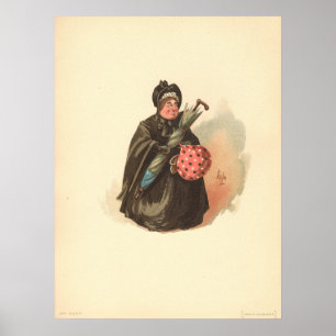 Poster Sairy Gamp de Kyd, de Martin Chuzzlewit