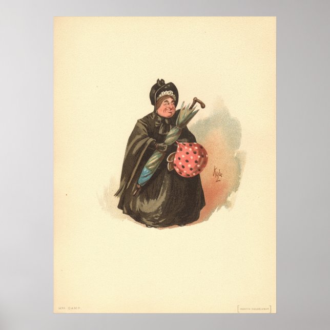 Poster Sairy Gamp por Kyd, de Martin Chuzzlewit (Frente)