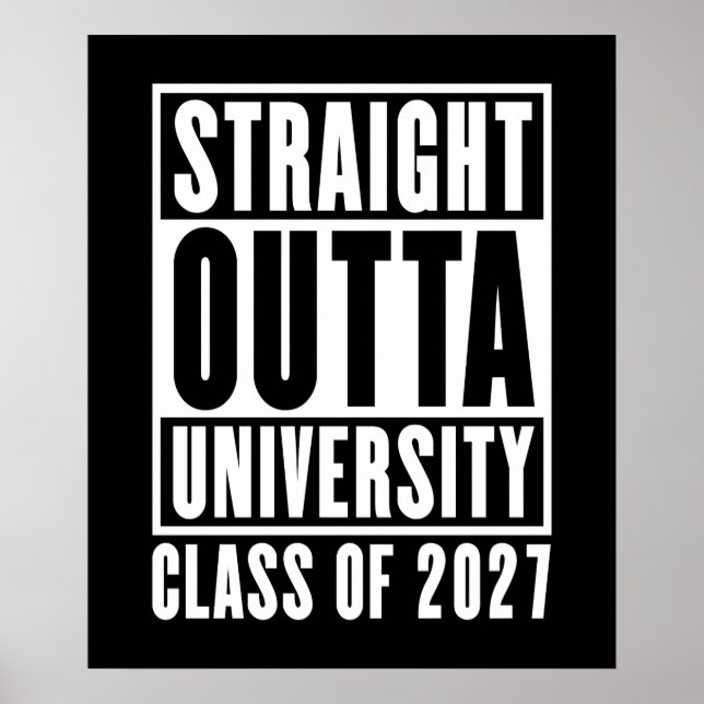Poster Saiu Direto da Universidade Turma de 2027 (Frente)