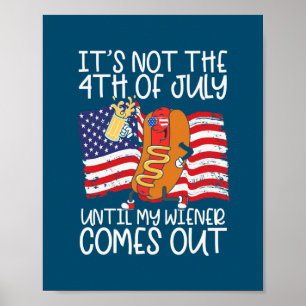 Poster Saiu o Engraçado 4 de julho do Hot Dog Wiener