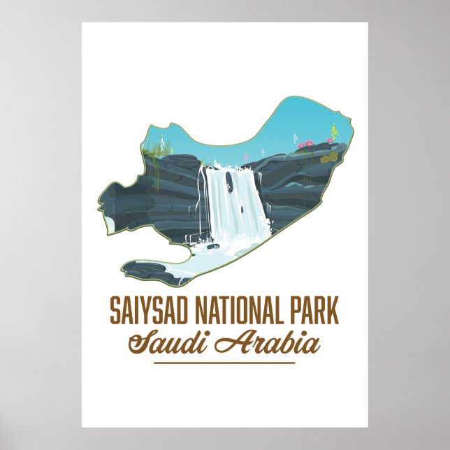 Poster Saiysad National Park, arábia saudita (Frente)