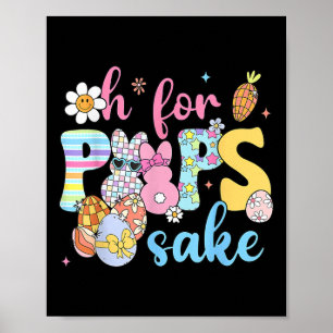 Poster Sake Bunny da Páscoa Engraçado Imprimir Gles Feliz