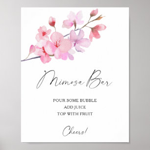 Poster Sakura elegante - bar de mimosa