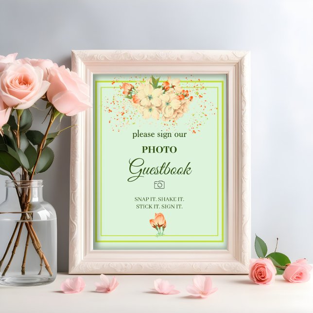 Poster Sakura Rosa, Livro de Visitas de Casamento (Criador carregado)