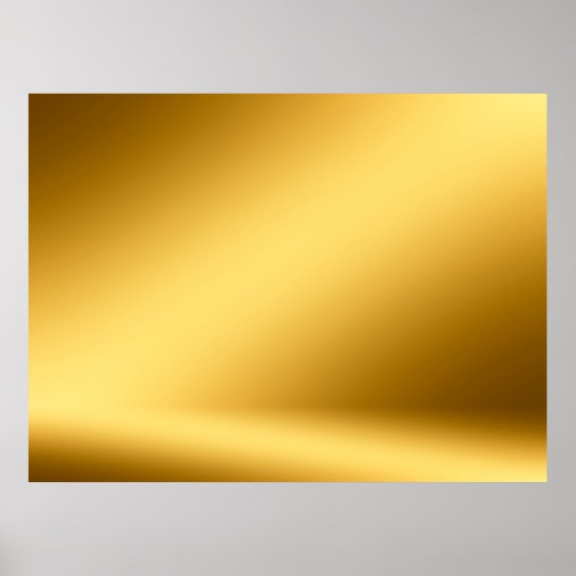 Poster sala 3d ouro. Fundo3d, abstrato, outono, gr (Frente)