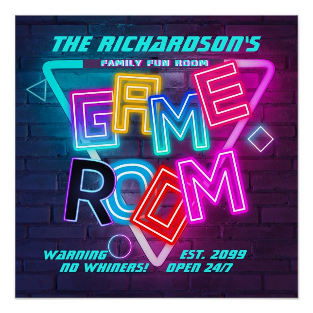 Pôster Sala Colorida de Jogo Familiar, Sem Sussurros, Abe (Frente)