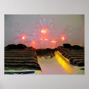 Poster Sala de Águia no Hotel de Glace, Quebec, Canadá