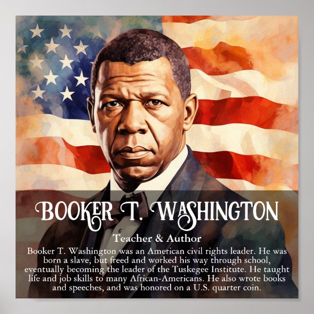 Poster Sala de aula do Booker T Washington Black History  (Frente)