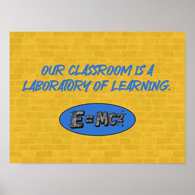 Poster Sala de Aula é Laboratório de Aprendizado | Profes (Frente)