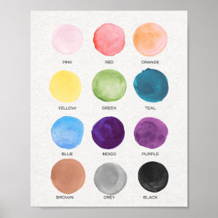 Poster Sala de aula educacional de Pastel Color