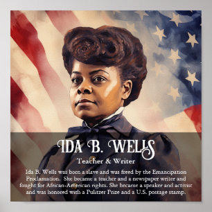 Poster Sala de Aula Ida B Wells de História Negra