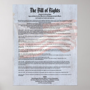 Poster Sala de aulas de História da Carta de Direitos dos