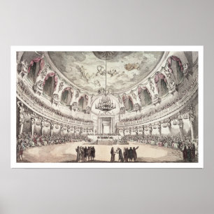 Pôster Sala de concertos em Veneza, século XVIII (inglê