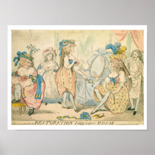 Poster Sala de conserto de restauração c.1789