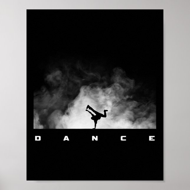 Poster Sala de Dança Basbo - Preto (Frente)
