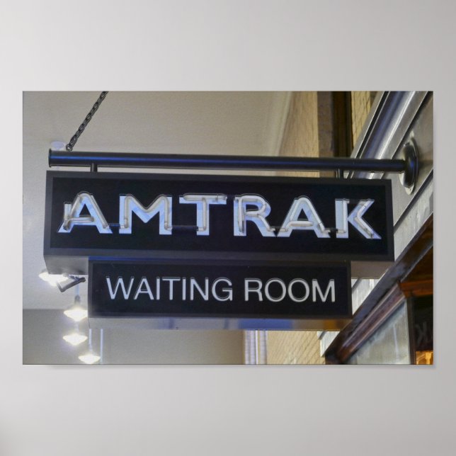 Pôster Sala de Espera do Comboio de Passageiros (Frente)