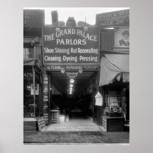Pôster Sala de estar do brilho dos calçados, 1920