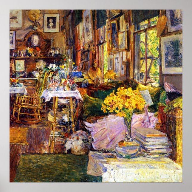 Poster Sala de Flores de Frederick Childe Hassam (Frente)