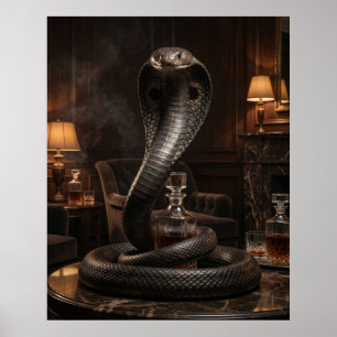 Poster Sala de Fumar Noir Cobra