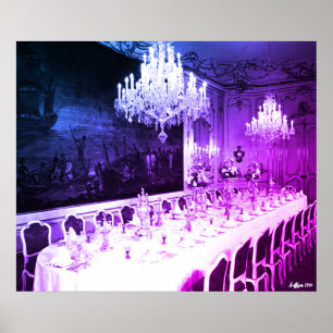 Poster Sala de jantar do palácio Hofburg Viena Áustria an
