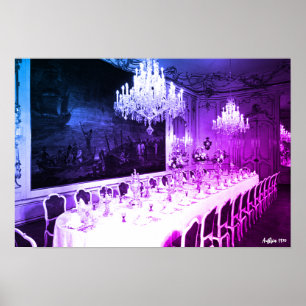 Poster Sala de jantar do palácio Hofburg Viena Áustria Vi