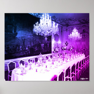 Poster Sala de jantar do palácio Hofburg Viena Áustria Vi