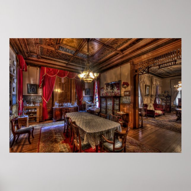 Pôster Sala de Jantar do Rei do Cobre - Butte Montana (Frente)