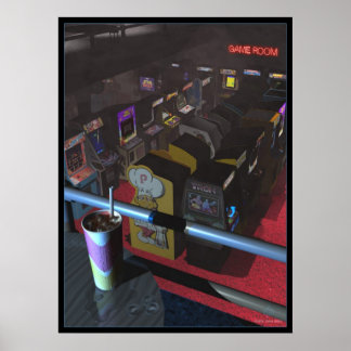 Pôster Sala de jogos do enfumaçado