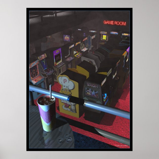 Pôster Sala de jogos do enfumaçado (Frente)