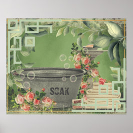 Poster Sala de Lavagem de Soak