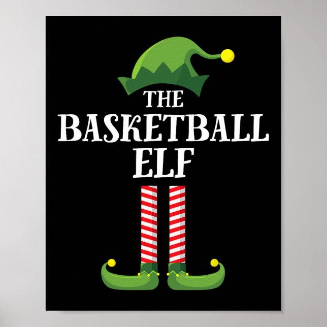 Poster Sala de Natal do Grupo Familiar Elf Match de Basqu (Frente)