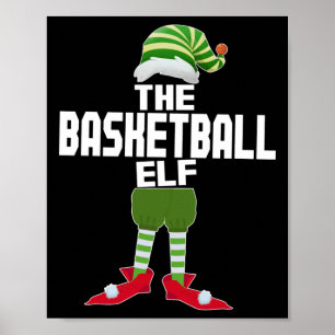 Poster Sala de Natal do Grupo Familiar Elf Match de Basqu