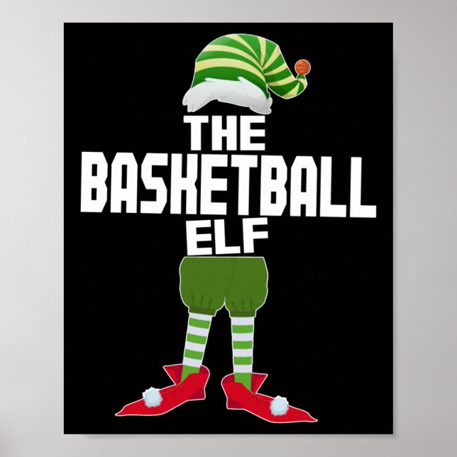 Poster Sala de Natal do Grupo Familiar Elf Match de Basqu (Frente)