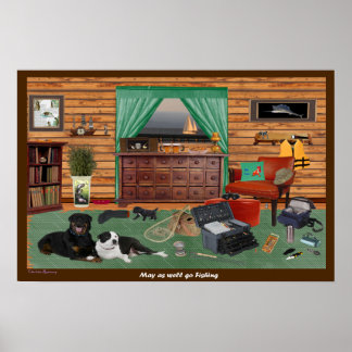 Poster Sala de pesca 22,5 X 15