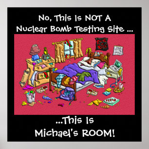 Pôster Sala desarrumado da preferencialmente customizáve