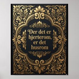 Poster Sala do Coração Dourado - Luxuoso Patrimônio Escan