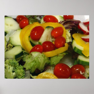 Pôster Salada de Jardim Fresco