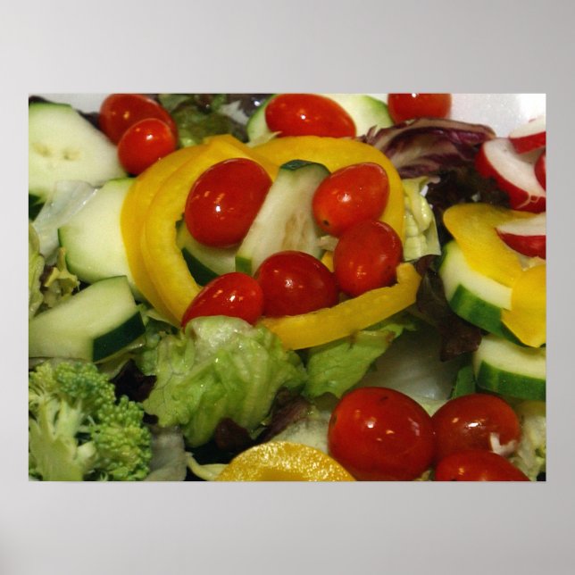 Pôster Salada de Jardim Fresco (Frente)