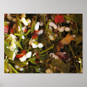 Poster Salada de Ovo de Formiga Vermelha... Comida da Rua