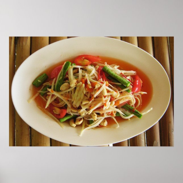 Pôster Salada Picante de Mamão [Som Tam] ... Comida Taila (Frente)