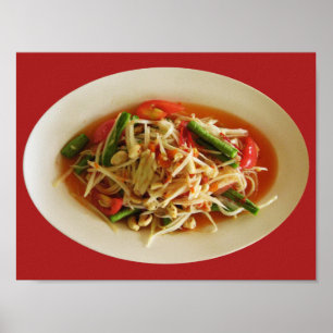 Poster Salada Picante de Mamão [Som Tam] ... Comida Taila