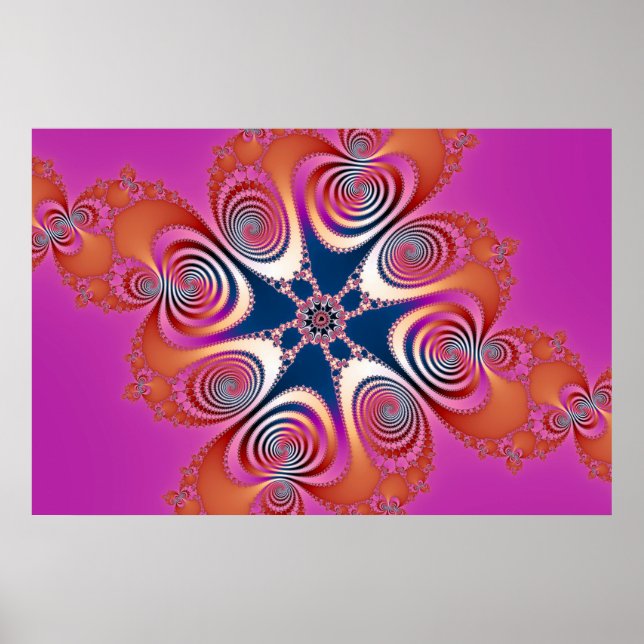 Poster Salamander - Arte Fractal (Frente)