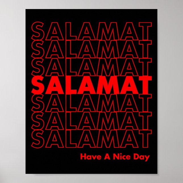 Poster Salamat Have A Nice Day Filino  (Frente)
