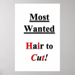 Poster Salão Cartazes Barbearia Corte de Cabelo Promoção 