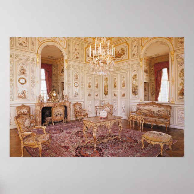 Pôster Salão Chinois, c.1740 (Frente)