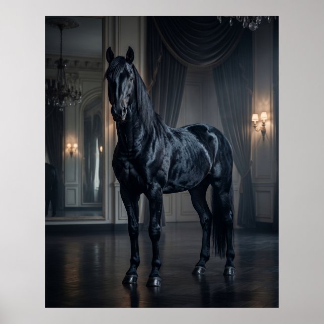 Poster Salão de Baile Midnight Horse (Frente)