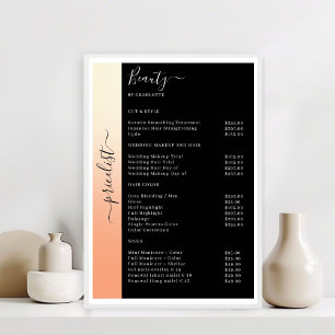 Poster Salão de Impressoras Ombre, Beige, Laranja e Preta